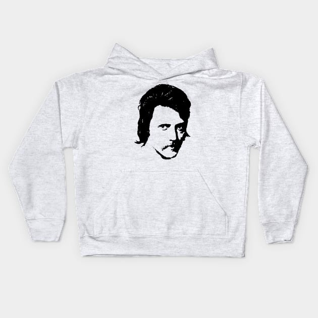 Men Retro Christopher Walken Gifts Kids Hoodie by BradleyLeeFashion